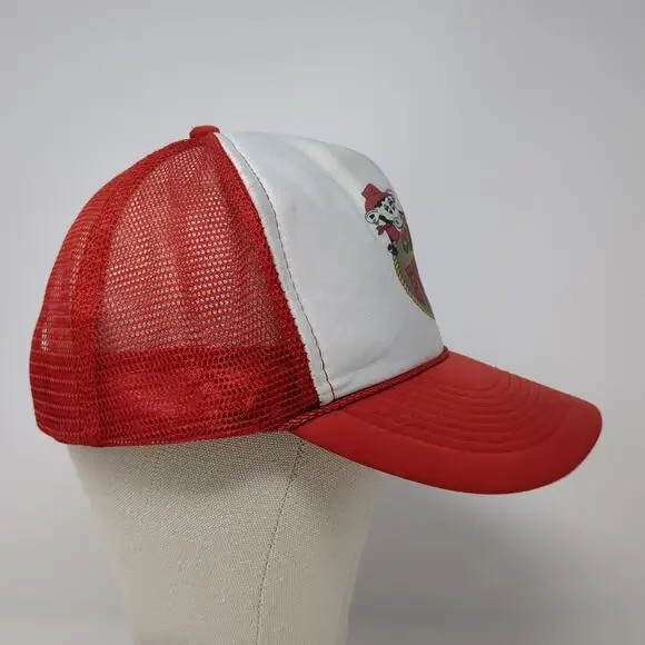 Cowboys Rv-Mart Snapback Trucker Hat Red One Size Adjustable Mesh Back Rope - Picture 5 of 8